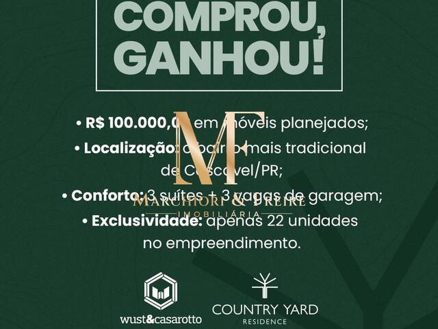 #46 - Apartamento para Venda em Cascavel - PR - 2